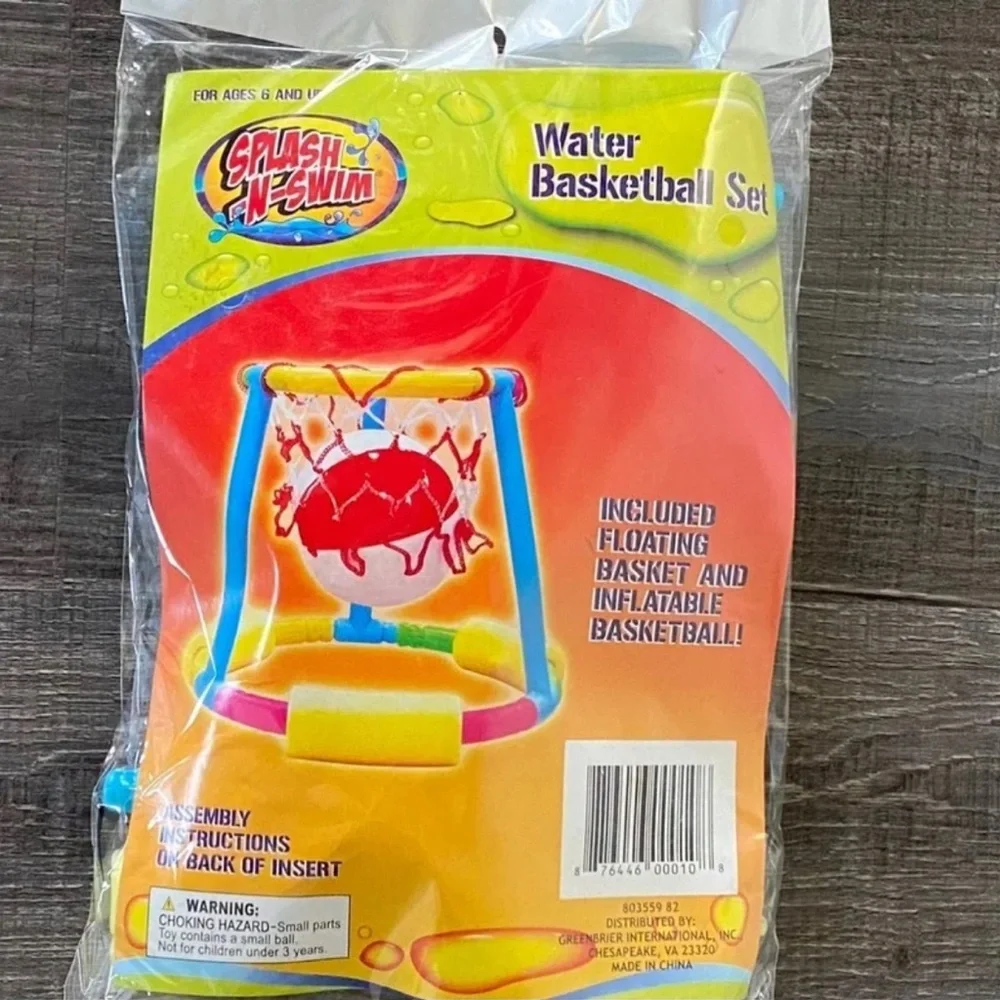 New Splash N Swim Water Basketball Set
